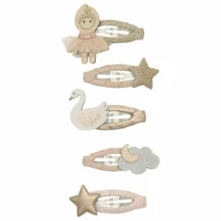 Lot de 5 Mini Barrettes Ballerina | Rose