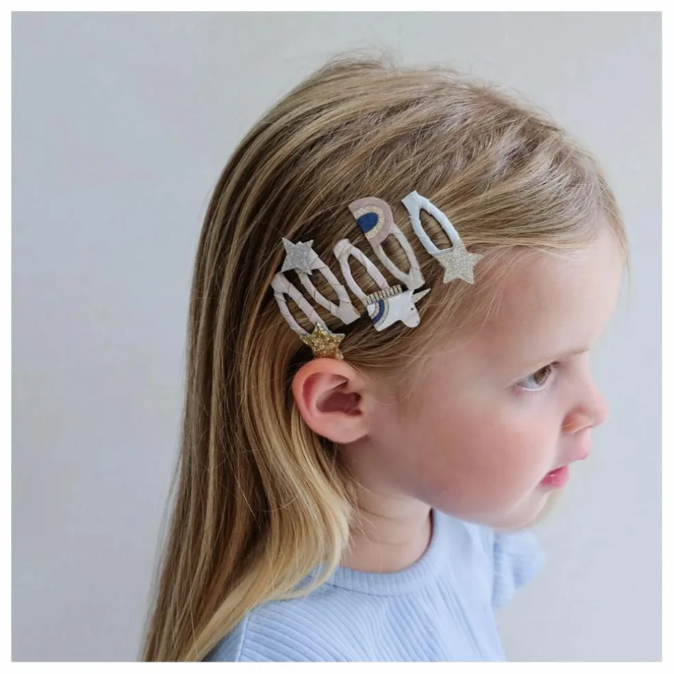Lot de 5 Mini Barrettes Celeste | Rose
