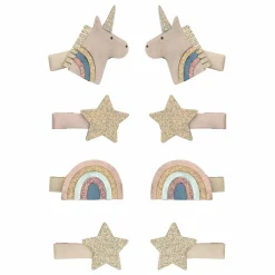 Lot de 8 Mini Barrettes Celeste | Rose
