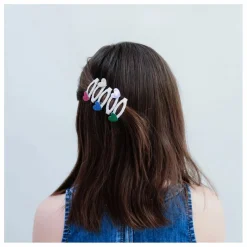 Lot de 5 Mini Barrettes Jazzy Heart | Rose