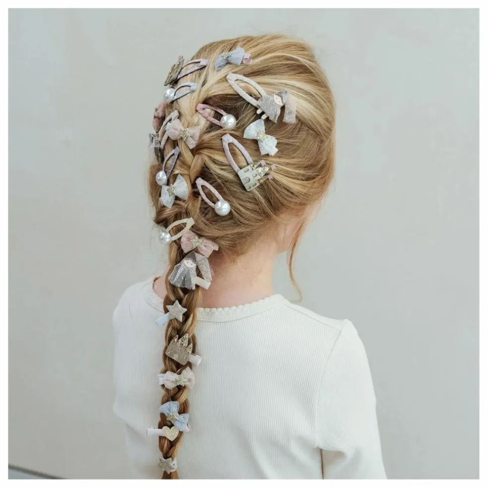Lot de 5 Mini Barrettes Perle | Rose