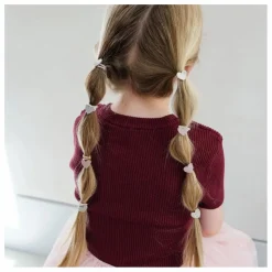 Lot de 8 Mini Chouchous Cœur | Doré