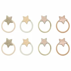 Lot de 8 Mini Chouchous Stellina | Doré