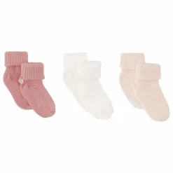 Lot de 3 Paires de Chaussettes | Rose pâle