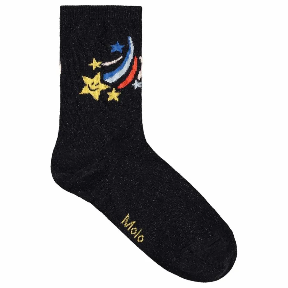 Lot de 2 Paires de Chaussettes Nomi Etoiles | Noir