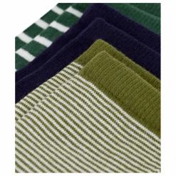 Lot de 3 Paires de Chaussettes Rayées | Vert