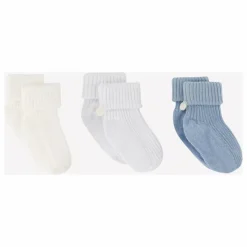 Lot de 3 Paires de Chaussettes | Bleu horizon