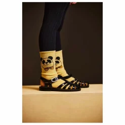 Lot de 2 Paires de Chaussettes Panda Coton Bio | Jaune