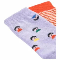 Lot de 2 Paires de Chaussettes Coton Bio | Orange