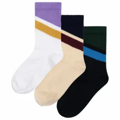 Lot de 3 Paires de Chaussettes Rayées | Noir