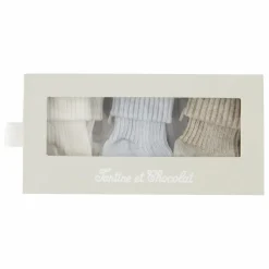 Lot de 3 Paires de Chaussettes | Bleu Clair