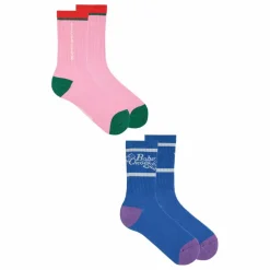 Lot de 2 Paires de Chaussettes Tic Tac Toe - Collection Femme | Bleu
