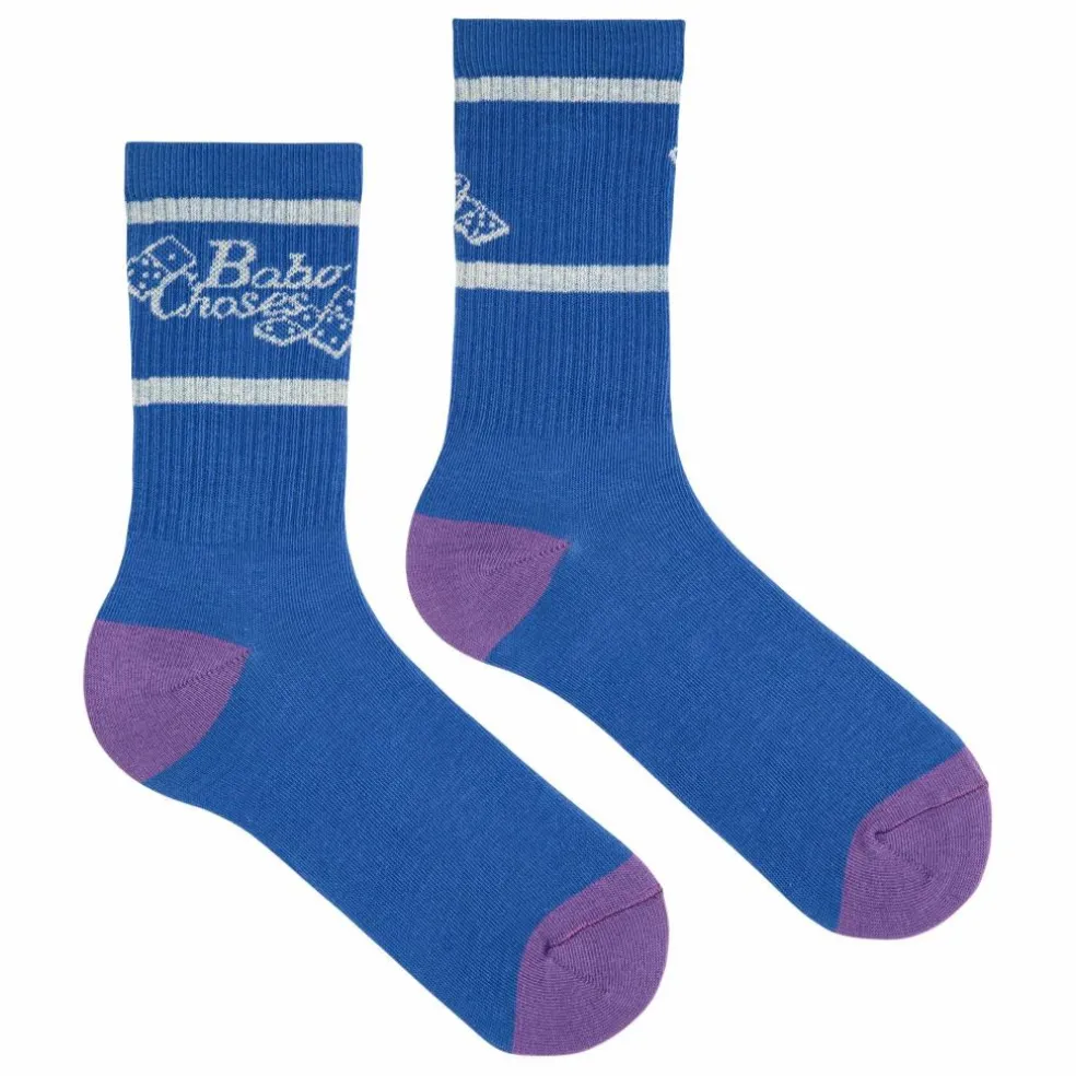 Lot de 2 Paires de Chaussettes Tic Tac Toe - Collection Femme | Bleu