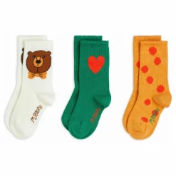 Lot de 3 Paires de Chaussettes Ours Coton Bio | Marron