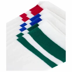 Lot de 3 Paires de Chaussettes Colorblock | Blanc