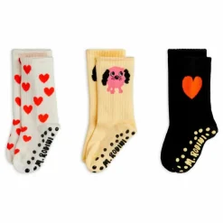 Lot de 3 Paires de Chaussettes Antidérapantes Coton Bio | Blanc