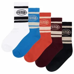 Lot de 5 Paires de Chaussettes Logo | Bleu