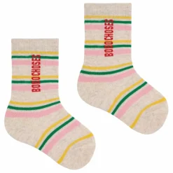 Lot de 2 Paires de Chaussettes Kaleidoscope Coton Bio | Beige