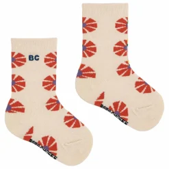 Lot de 2 Paires de Chaussettes Kaleidoscope Coton Bio | Beige