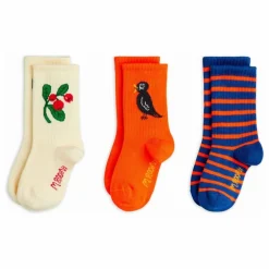 Lot de 3 Paires de Chaussettes Lingonberries Coton Bio | Ecru