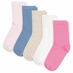 Lot de 5 Paires de Chaussettes Unies | Rose