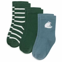 Lot de 3 Paires de Chaussettes Ours | Vert sapin