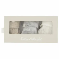 Lot de 3 Paires de Chaussettes | Nacre