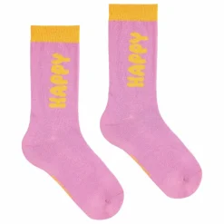Lot de 3 Paires de Chaussettes Happy Coton Bio | Rose