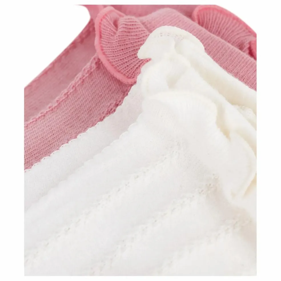 Lot de 2 Paires de Chaussettes Volants | Blanc