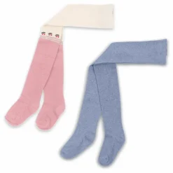 Lot de 2 Paires de Collants Cherry | Rose