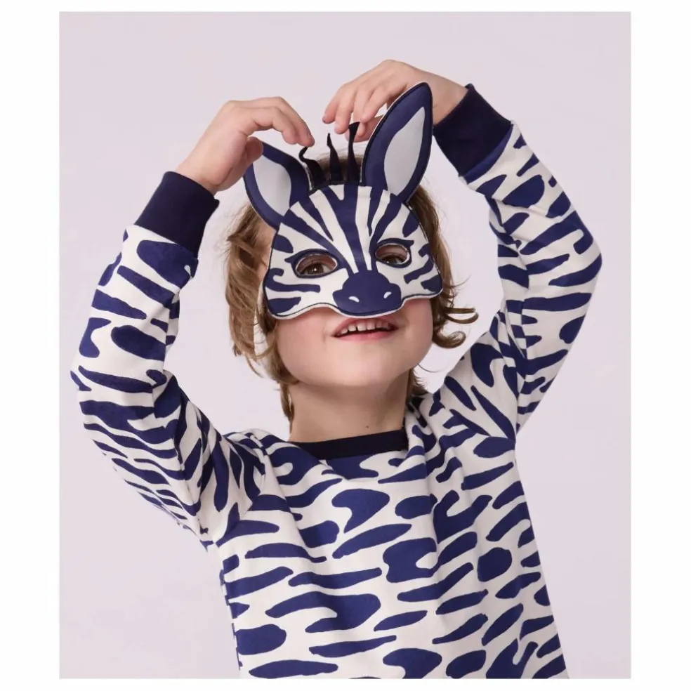 Lot Pyjama et Masque Zèbre | Ecru