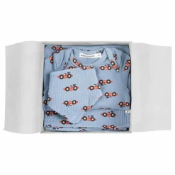 Lot Pyjama Lange et Bavoir Voitures | Bleu
