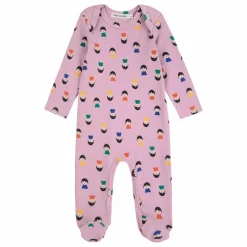 Lot Pyjama Lange et Bavoir Pions | Lilas