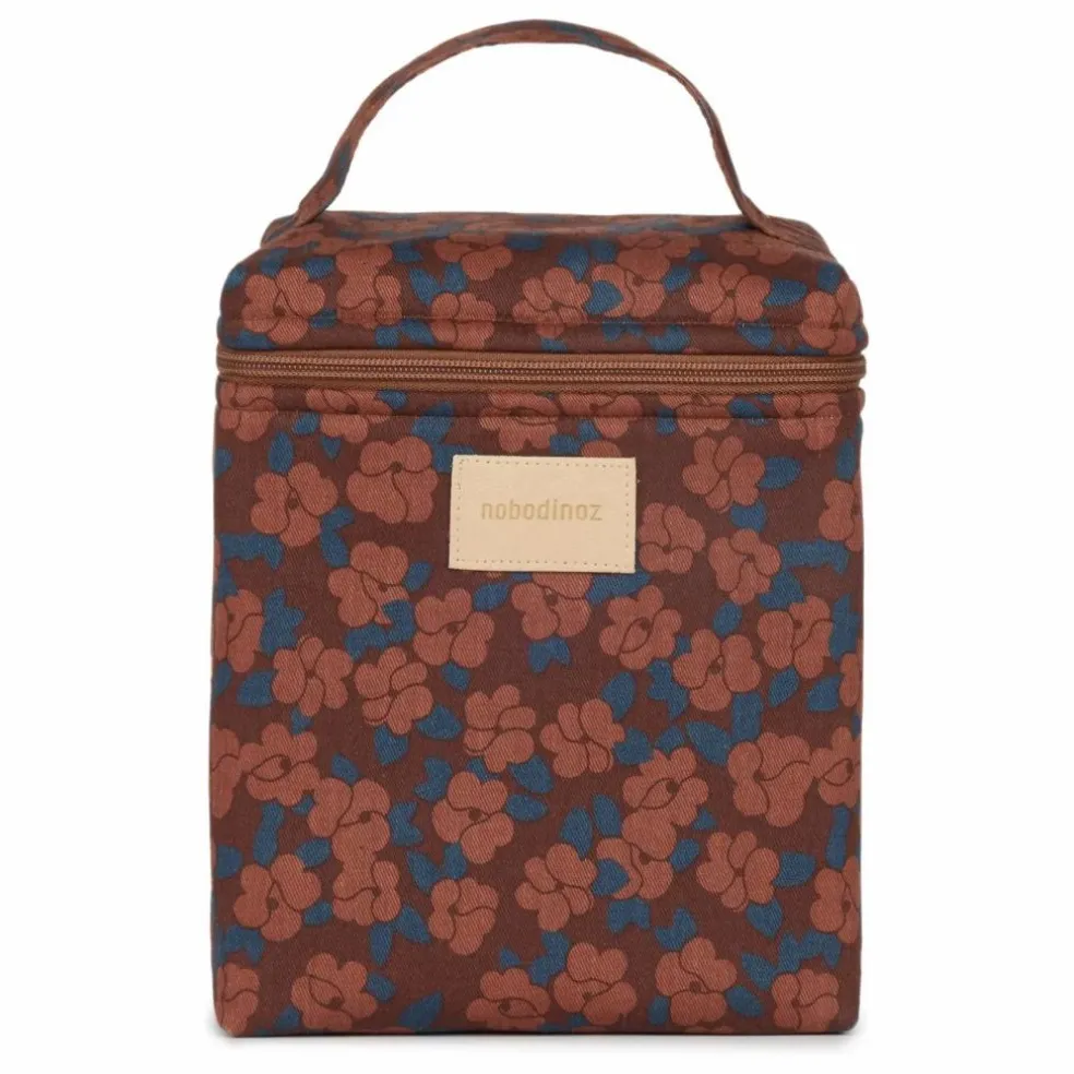 Lunch bag isotherme Hyde Park Maroon Poppies | Brique