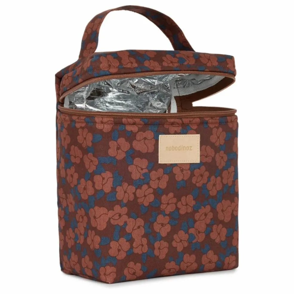 Lunch bag isotherme Hyde Park Maroon Poppies | Brique