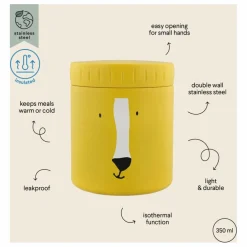 Lunch box isotherme 350 ml Mr Lion | Jaune