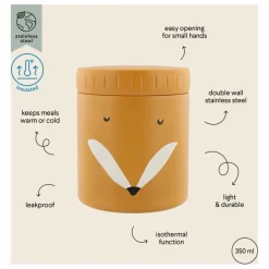Lunch box isotherme 350 ml Mr Fox | Orange
