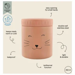 Lunch box isotherme 350 ml Mrs Cat | Rose