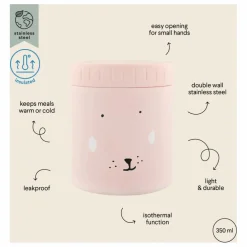 Lunch box isotherme 350 ml Mrs Rabbit | Rose