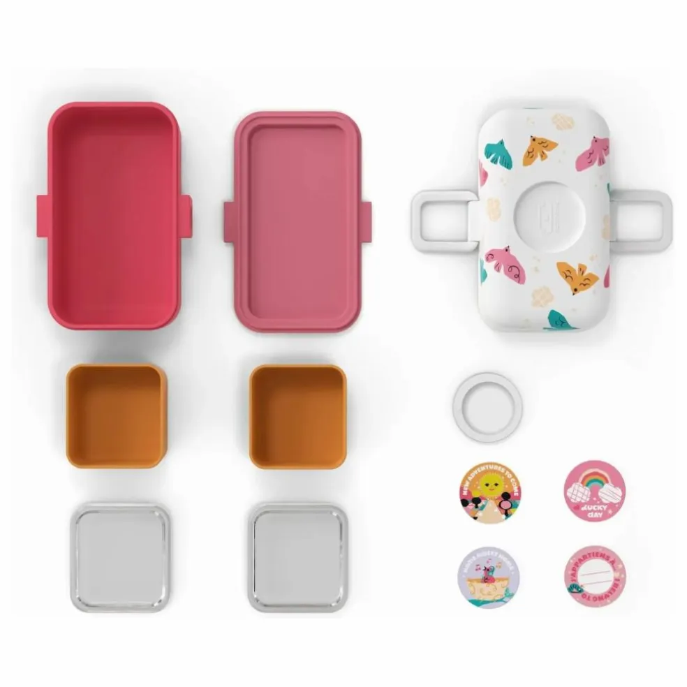 Lunch box MB Tresor Oiseaux | Rose