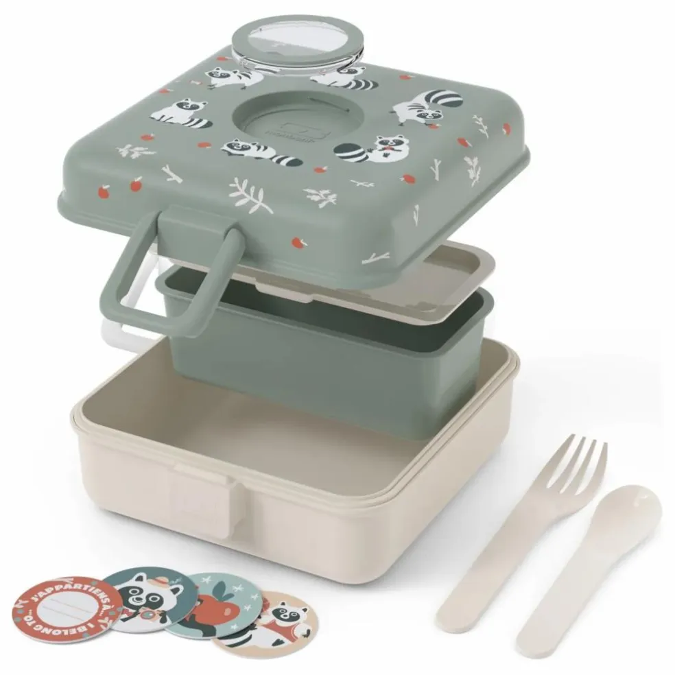 Lunch box Snacky Raton Laveur | Vert