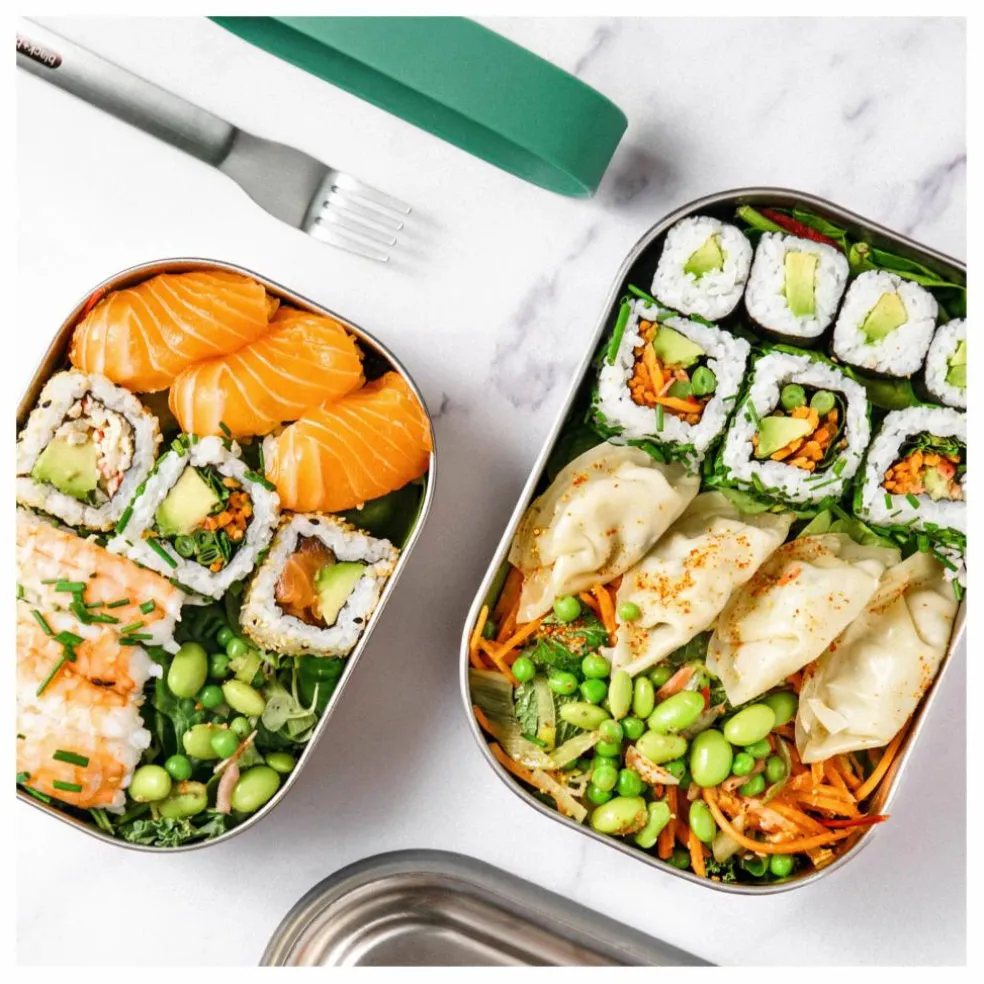 Lunch box Stainless | Vert olive