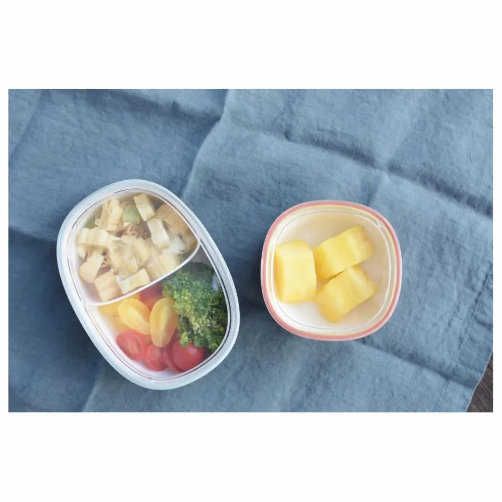 Lunch-box Bonbo compartimentée | Orange
