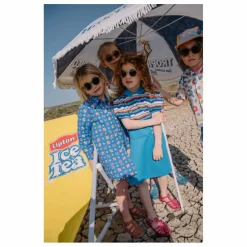 Lunettes de Soleil Tricolore | Bleu gris