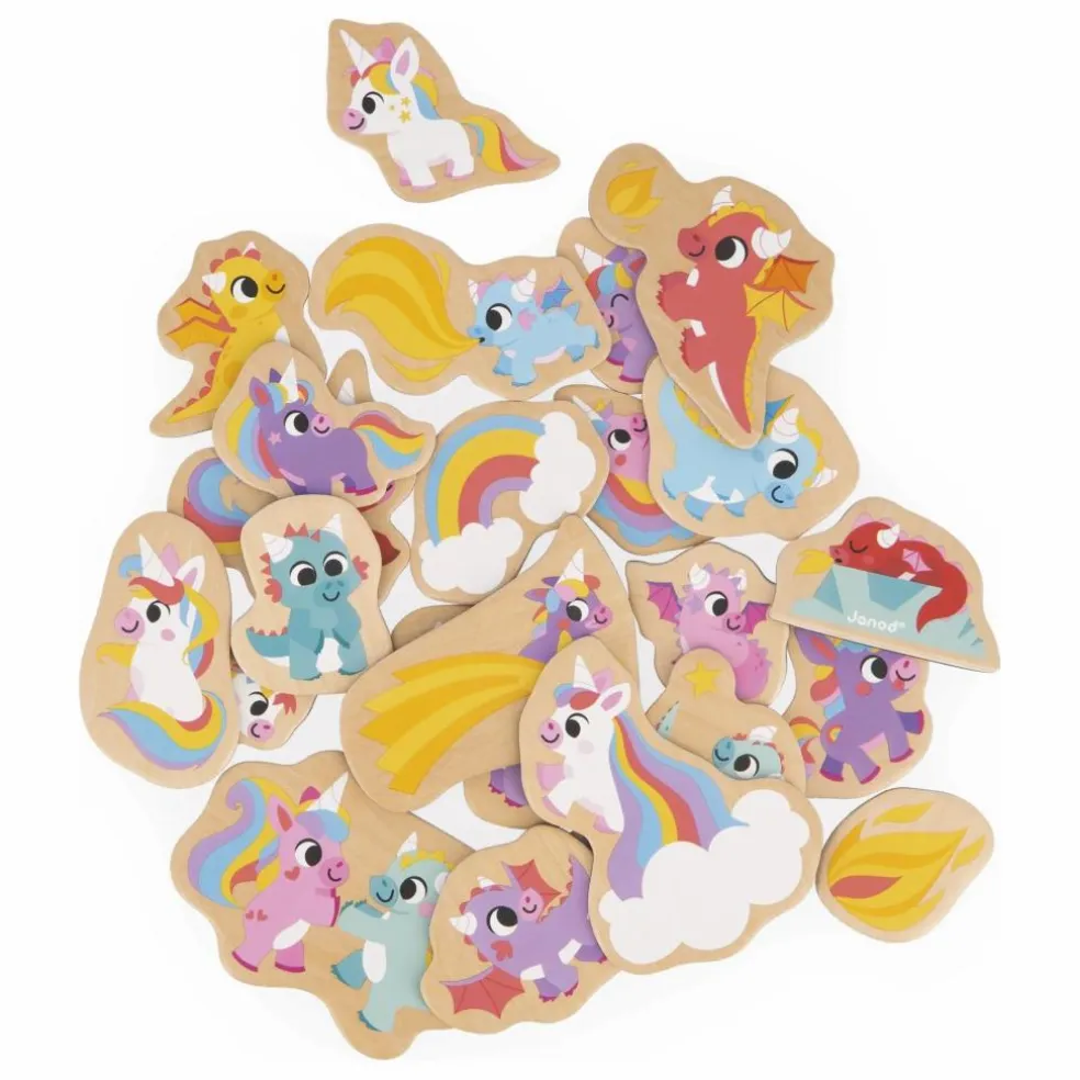 Magnets - Licornes et Dragons - 24 pièces