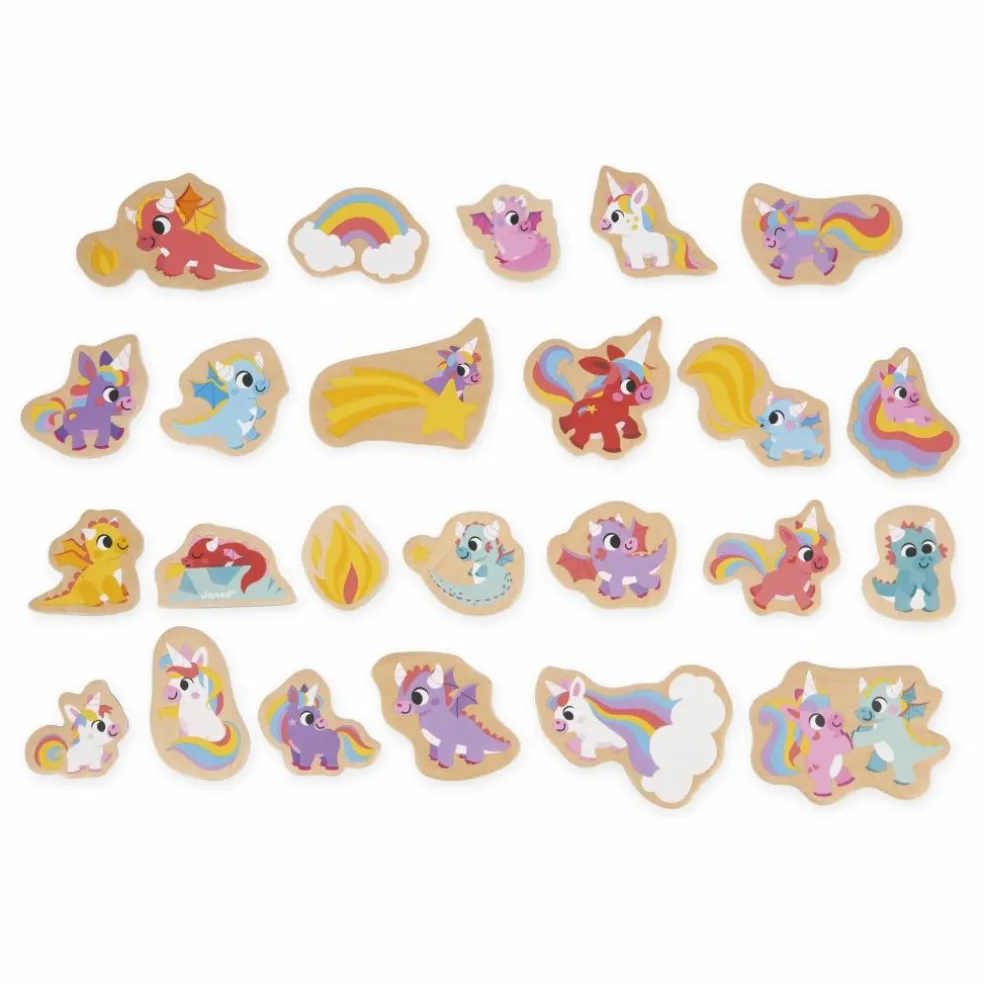 Magnets - Licornes et Dragons - 24 pièces