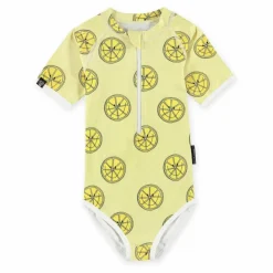Maillot 1 Pièce Anti-UV Squeeze The Day | Jaune