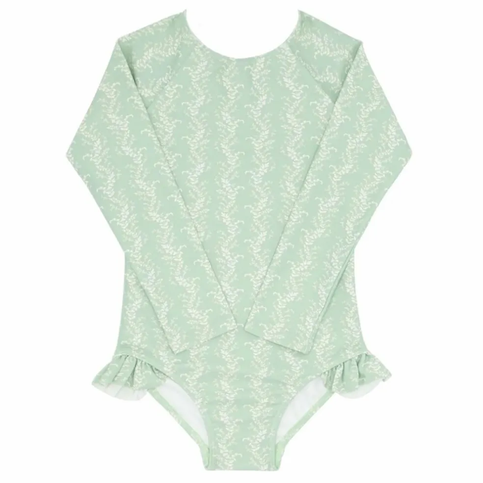 Maillot 1 Pièce Anti-UV Vine | Vert