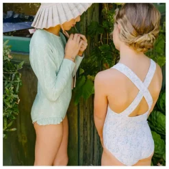 Maillot 1 Pièce Anti-UV Vine | Vert