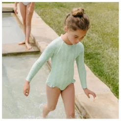 Maillot 1 Pièce Anti-UV Vine | Vert